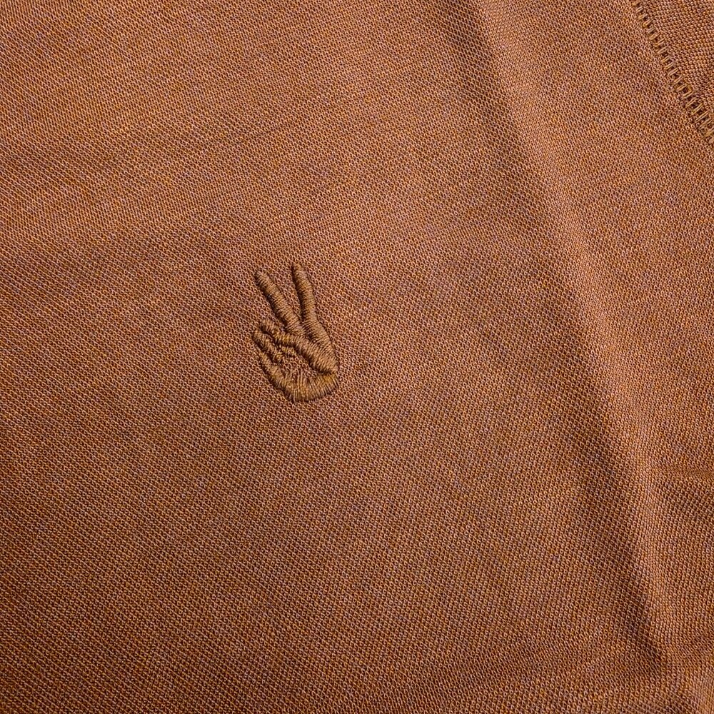 John Varvatos Polo Shirt Men's XS Mauvewood Peace Sign Logo K6497S24 NWT - Picture 3 of 14
